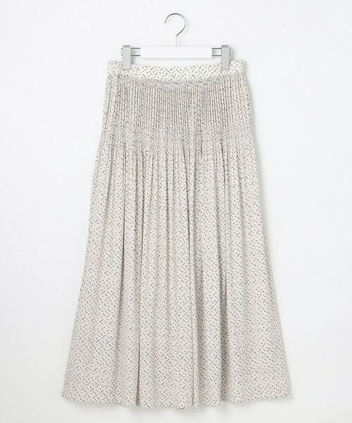 S size ONWARD(小さいサイズ)/エスサイズオンワード 【セットアップ対応】ライトサテンプリーツ スカート ベージュ×ブラック 32 S size ONWARD(小さいサイズ)/エスサイズオンワード 【セットアップ対応】ライトサテンプリーツ スカート ベージュ×ブラック 32