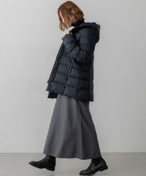 S size ONWARD(小さいサイズ) / エスサイズオンワード ミニ・ひざ丈スカート | 【洗える】ハイカウントフラノ フレア スカート | 詳細4