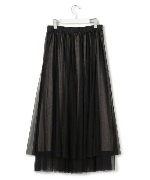 S size ONWARD(小さいサイズ) / エスサイズオンワード ミニ・ひざ丈スカート | 【洗える】レイヤード チュール スカート | 詳細9