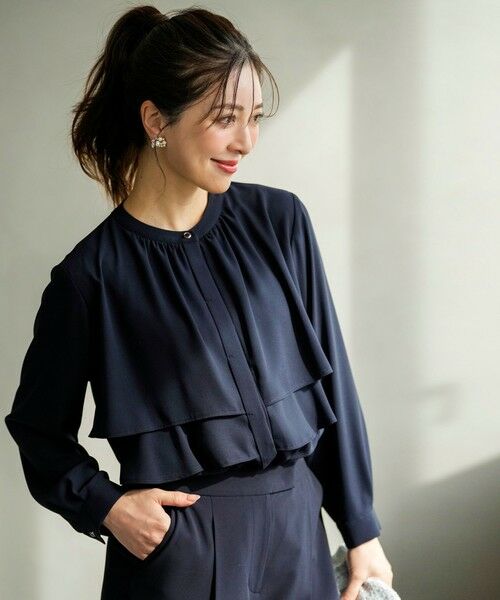 S size ONWARD(小さいサイズ) / エスサイズオンワード シャツ・ブラウス | ノーブルジョーゼット ブラウス | 詳細6