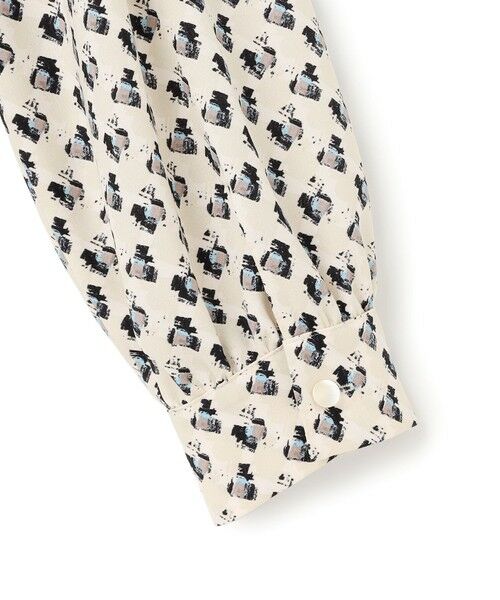 S size ONWARD(小さいサイズ) / エスサイズオンワード シャツ・ブラウス | モダンアートプリントギャザーブラウス | 詳細8