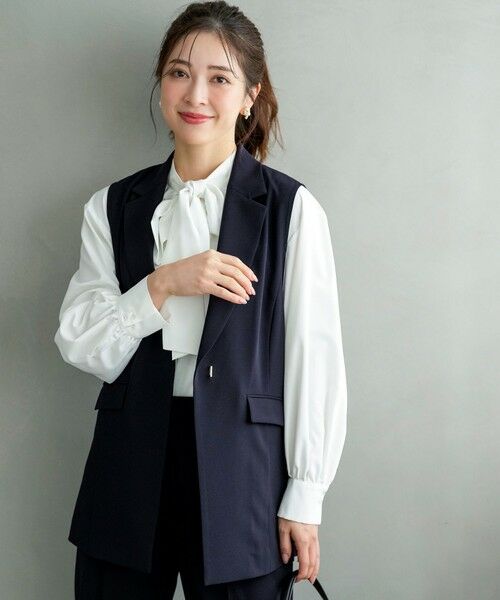 S size ONWARD(小さいサイズ) / エスサイズオンワード その他アウター | セレモニーダブルクロス ジレ | 詳細11