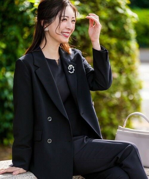 S size ONWARD(小さいサイズ) / エスサイズオンワード その他アウター | セレモニーダブルクロス テーラードジャケット | 詳細17