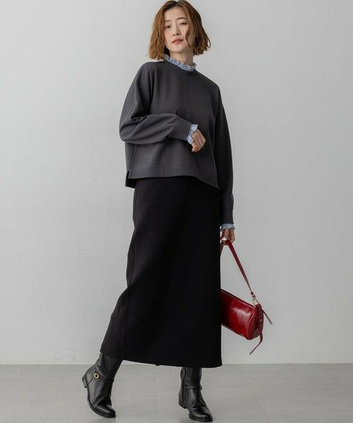 S size ONWARD(小さいサイズ) / エスサイズオンワード スウェット | 【WEB＆一部店舗限定】クリアコットンテリー ストライプフリル スウェット | 詳細13