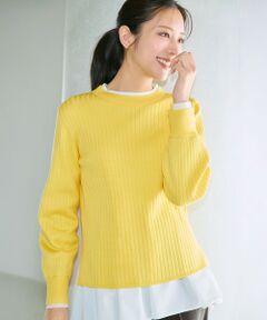 S size ONWARD(小さいサイズ) / エスサイズオンワード ニット・セーター | 【WEB・一部店舗限定】ダブルカラー ニット