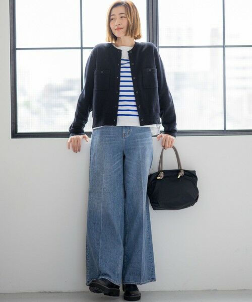 S size ONWARD(小さいサイズ) / エスサイズオンワード カーディガン・ボレロ | 【滝沢眞規子さん着用】コットンカシミヤ ポケット カーディガン | 詳細26