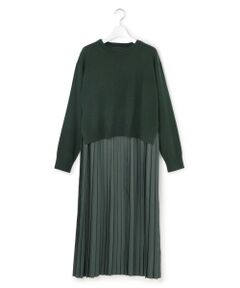 S size ONWARD(小さいサイズ) / エスサイズオンワード ドレス | ニットセットアップ プリーツコンビ ワンピース