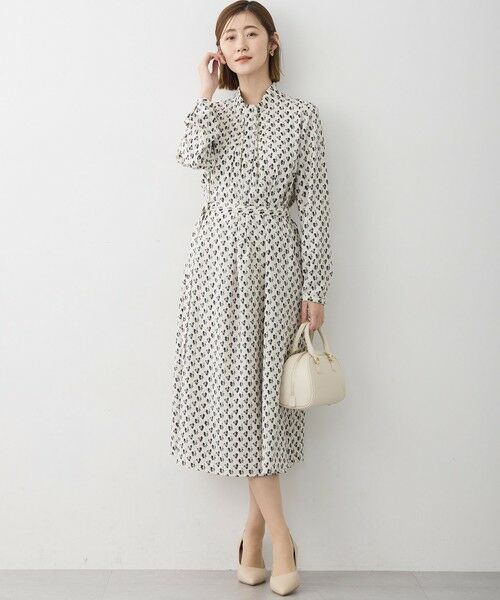 S size ONWARD(小さいサイズ) / エスサイズオンワード ロング・マキシ丈ワンピース | モダンアートプリント ワンピース | 詳細2