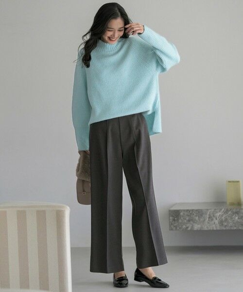 S size ONWARD(小さいサイズ) / エスサイズオンワード その他パンツ | センタープレスメランジ パンツ | 詳細1