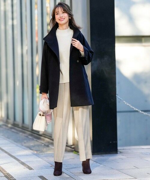 S size ONWARD(小さいサイズ) / エスサイズオンワード その他パンツ | センタープレスメランジ パンツ | 詳細15