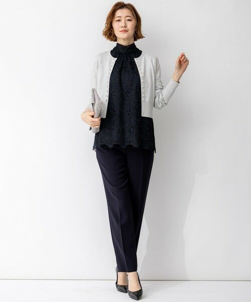 S size ONWARD(小さいサイズ) / エスサイズオンワード シャツ・ブラウス | 【APPLAUDIR】Brocheリボンブーケレース ブラウス | 詳細15