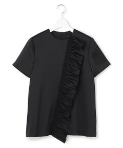 S size ONWARD(小さいサイズ) / エスサイズオンワード シャツ・ブラウス | 【APPLAUDIR】クリアダブルサテン フリルデザイン ブラウス