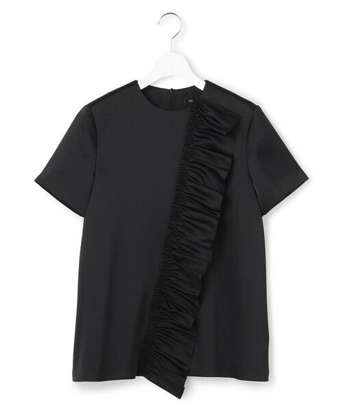 S size ONWARD(小さいサイズ) / エスサイズオンワード シャツ・ブラウス | 【APPLAUDIR】クリアダブルサテン フリルデザイン ブラウス | 詳細2