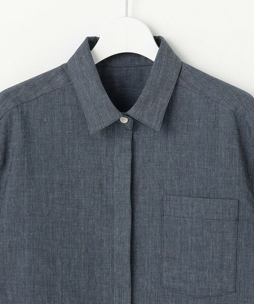 S size ONWARD(小さいサイズ) / エスサイズオンワード シャツ・ブラウス | 【セットアップ対応】ソフトリネンダンガリー シャツ | 詳細5