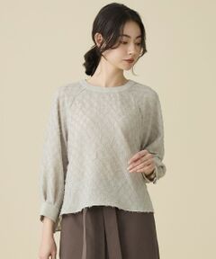 S size ONWARD(小さいサイズ) / エスサイズオンワード シャツ・ブラウス | 【セットアップ対応】ワッシャーカットジャカード ブラウス