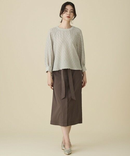 S size ONWARD(小さいサイズ) / エスサイズオンワード シャツ・ブラウス | 【セットアップ対応】ワッシャーカットジャカード ブラウス | 詳細1