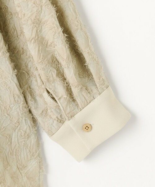 S size ONWARD(小さいサイズ) / エスサイズオンワード シャツ・ブラウス | 【セットアップ対応】ワッシャーカットジャカード ブラウス | 詳細7