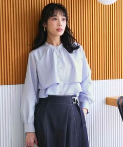 S size ONWARD(小さいサイズ) / エスサイズオンワード シャツ・ブラウス | ラッフルレイヤード ブラウス