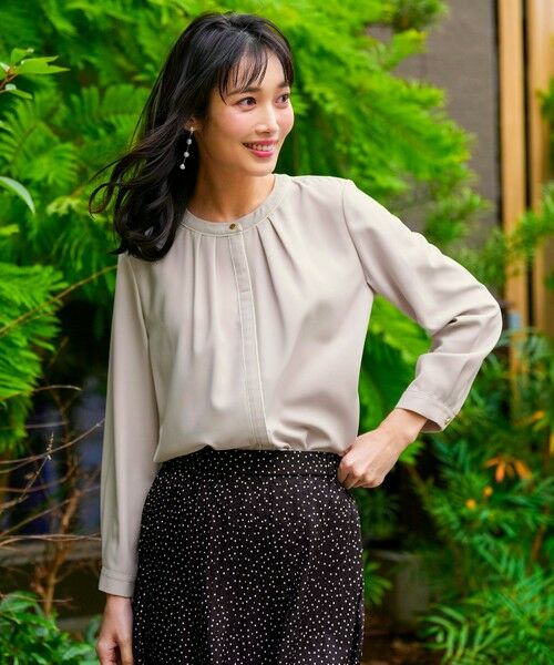 S size ONWARD(小さいサイズ) / エスサイズオンワード シャツ・ブラウス | フロントタックバイカラー ブラウス | 詳細14