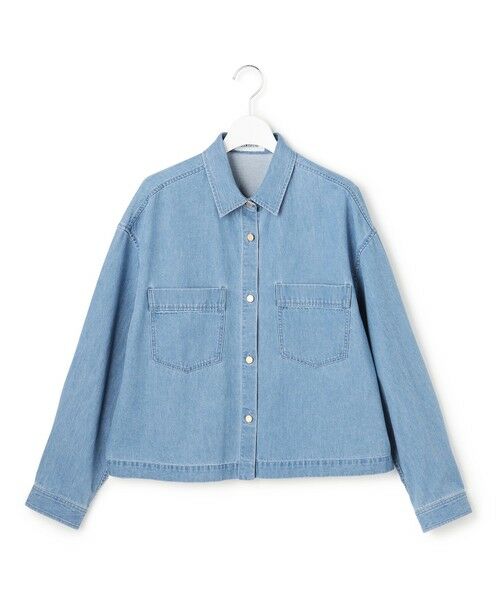 S size ONWARD(小さいサイズ) / エスサイズオンワード シャツ・ブラウス | ライトダンガリー デニムショートシャツ | 詳細8