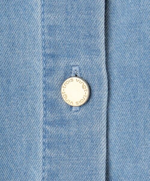 S size ONWARD(小さいサイズ) / エスサイズオンワード シャツ・ブラウス | ライトダンガリー デニムショートシャツ | 詳細12