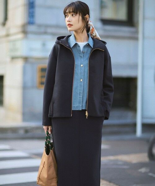 S size ONWARD(小さいサイズ) / エスサイズオンワード シャツ・ブラウス | ライトダンガリー デニムショートシャツ | 詳細1