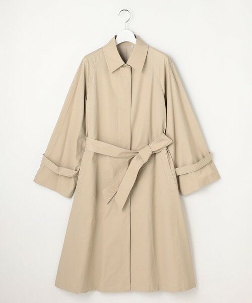 S size ONWARD(小さいサイズ) / エスサイズオンワード ステンカラーコート | 【春の必需品・オンオフ使える】コットンナイロンバルカラー コート | 詳細5