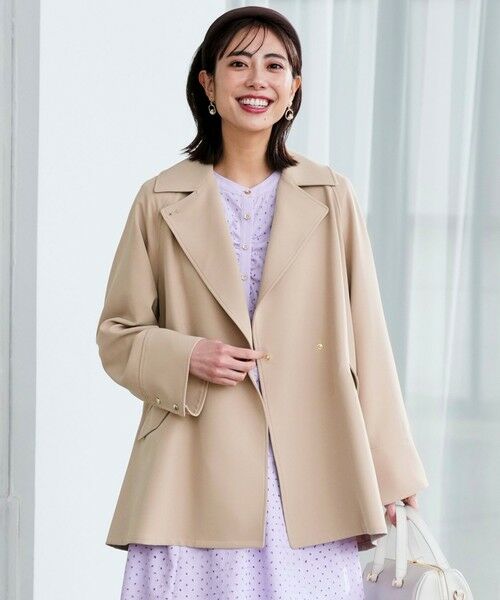 S size ONWARD(小さいサイズ) / エスサイズオンワード トレンチコート | 【2WAY】エレカジストレッチミドルトレンチ コート | 詳細22