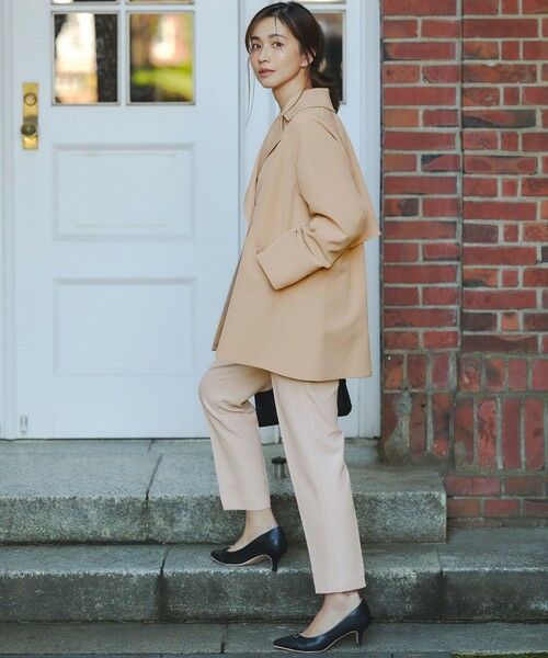 S size ONWARD(小さいサイズ) / エスサイズオンワード トレンチコート | 【2WAY】エレカジストレッチミドルトレンチ コート | 詳細20