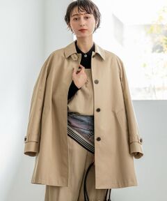 S size ONWARD(小さいサイズ) / エスサイズオンワード ステンカラーコート | エアータンブラー TCギャバジン ステンカラー コート