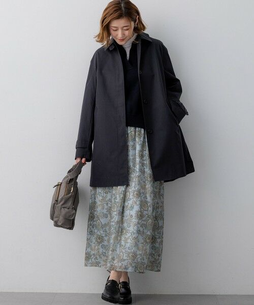 S size ONWARD(小さいサイズ) / エスサイズオンワード ステンカラーコート | エアータンブラー TCギャバジン ステンカラー コート | 詳細19