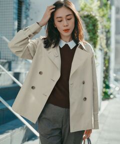 S size ONWARD(小さいサイズ) / エスサイズオンワード その他アウター | エアータンブラー TCギャバジン ハーフ コート