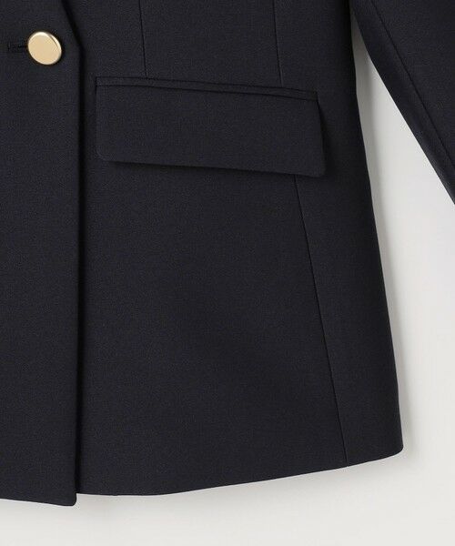 S size ONWARD(小さいサイズ) / エスサイズオンワード ノーカラージャケット | 褒めらレディストレッチ カラーレス ジャケット | 詳細3