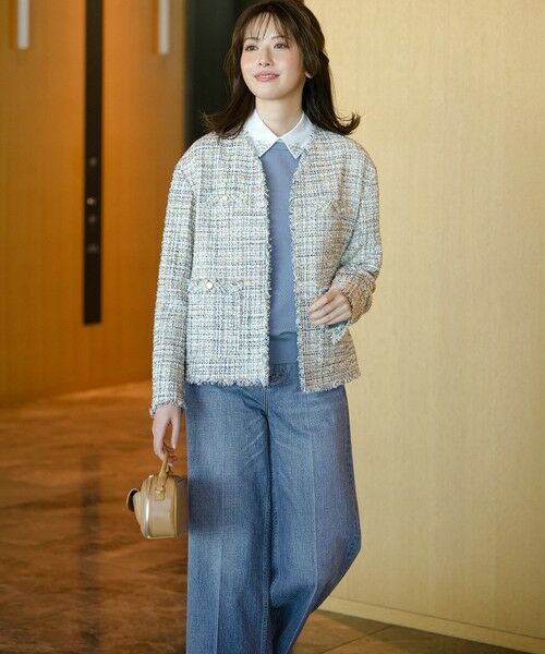 S size ONWARD(小さいサイズ) / エスサイズオンワード テーラードジャケット | 【VERY掲載】GIOLICAツイード ジャケット | 詳細2