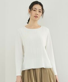 S size ONWARD(小さいサイズ) / エスサイズオンワード シャツ・ブラウス | プリーツコンビジャージ ブラウス