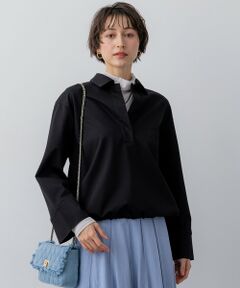 S size ONWARD(小さいサイズ) / エスサイズオンワード カットソー | コンパクトツイル スキッパー カットソー