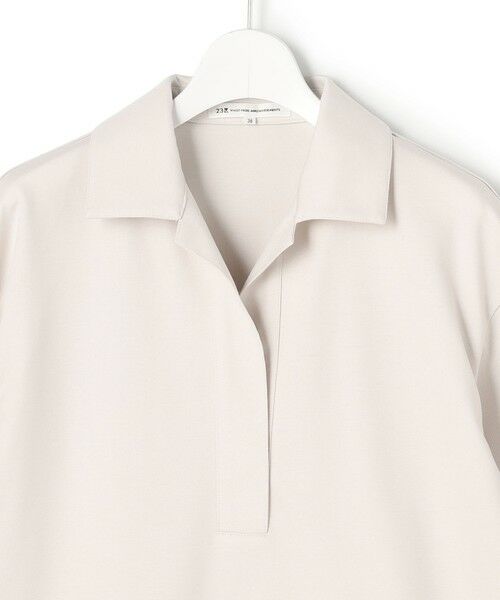 S size ONWARD(小さいサイズ) / エスサイズオンワード カットソー | コンパクトツイル スキッパー カットソー | 詳細8