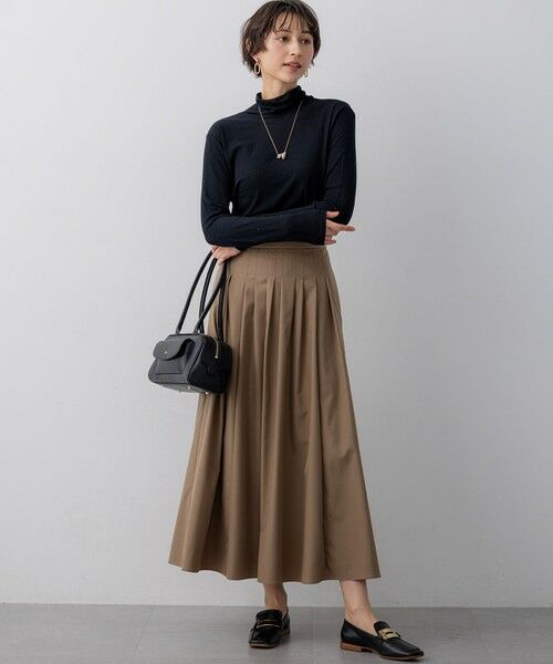 S size ONWARD(小さいサイズ) / エスサイズオンワード カットソー | シアーフライス レイヤード タートル カットソー | 詳細10