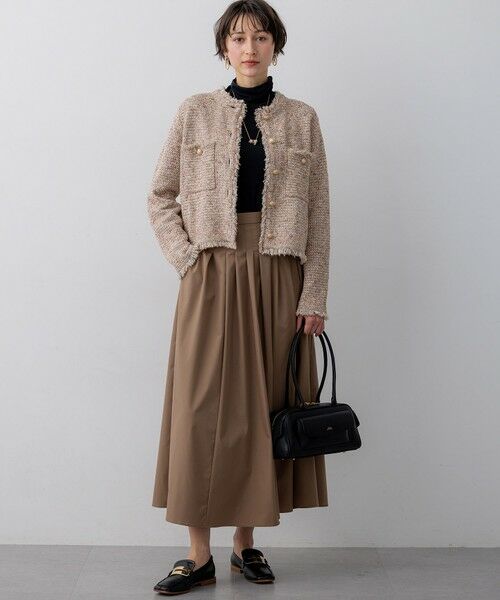 S size ONWARD(小さいサイズ) / エスサイズオンワード カットソー | シアーフライス レイヤード タートル カットソー | 詳細11