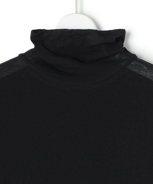 S size ONWARD(小さいサイズ) / エスサイズオンワード カットソー | シアーフライス レイヤード タートル カットソー | 詳細13