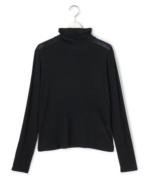 S size ONWARD(小さいサイズ) / エスサイズオンワード カットソー | シアーフライス レイヤード タートル カットソー | 詳細17