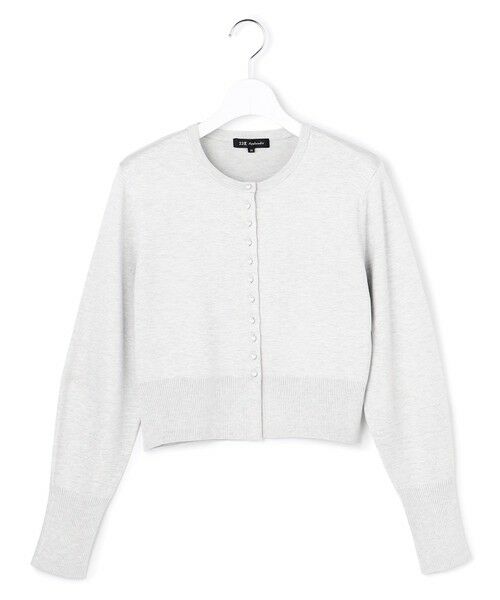 S size ONWARD(小さいサイズ) / エスサイズオンワード カーディガン・ボレロ | 【APPLAUDIR】コンパクト ラメカーディガン（シルバー系）