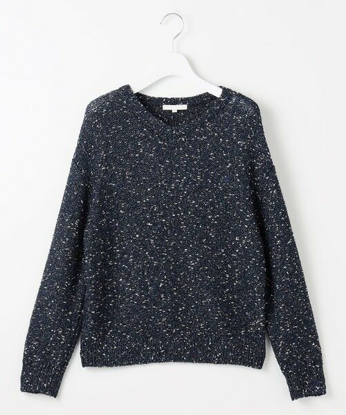 S size ONWARD(小さいサイズ) / エスサイズオンワード ニット・セーター | ラメノットスパングル ニット（ネイビー）