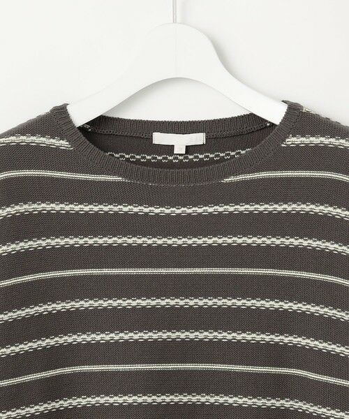S size ONWARD(小さいサイズ) / エスサイズオンワード ニット・セーター | コットンポリミドルゲージボーダー ニット | 詳細12
