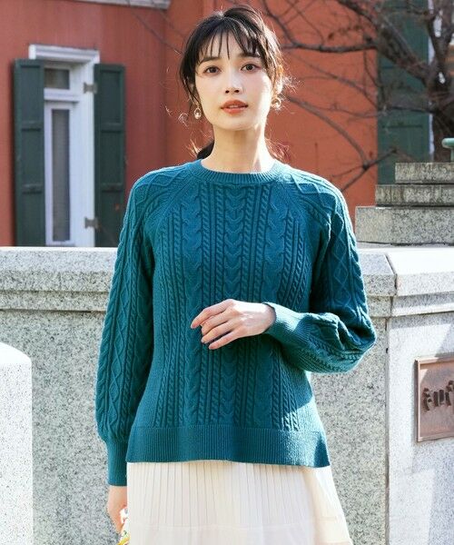 S size ONWARD(小さいサイズ) / エスサイズオンワード ニット・セーター | ケーブル ニット プルオーバー | 詳細5