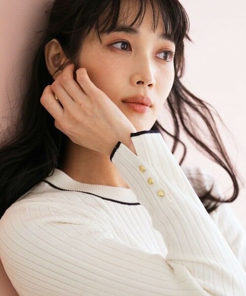 S size ONWARD(小さいサイズ) / エスサイズオンワード ニット・セーター | ラインポイント ニット | 詳細8