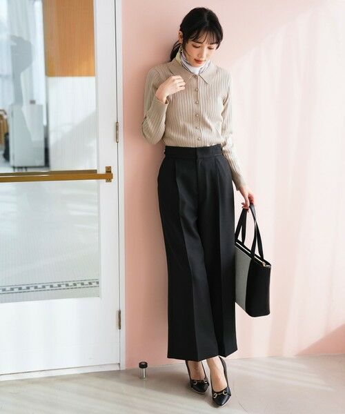 S size ONWARD(小さいサイズ) / エスサイズオンワード ニット・セーター | ポロカラーリブ ニット | 詳細3