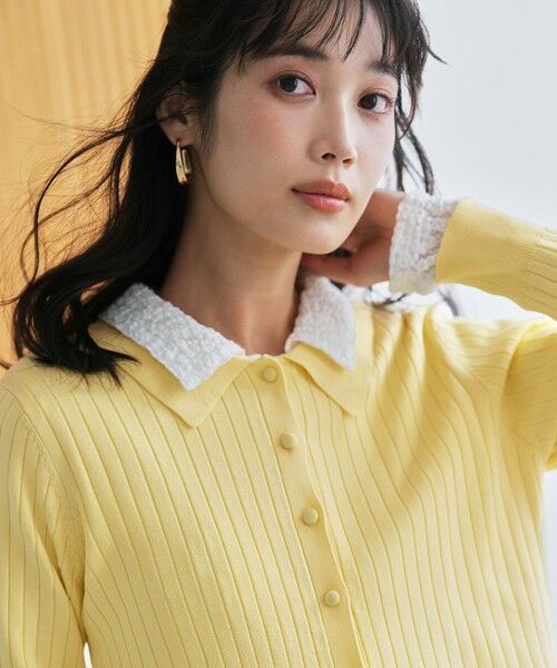 S size ONWARD(小さいサイズ) / エスサイズオンワード ニット・セーター | ポロカラーリブ ニット | 詳細9