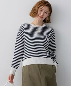 S size ONWARD(小さいサイズ) / エスサイズオンワード ニット・セーター | 【一部先行予約】コットンギマ クルーネック ニット