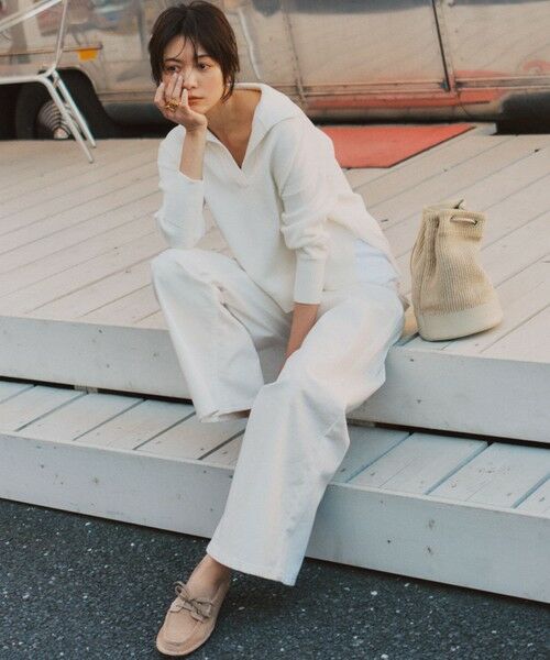 S size ONWARD(小さいサイズ) / エスサイズオンワード ニット・セーター | コットンギマ スキッパー ニット | 詳細15